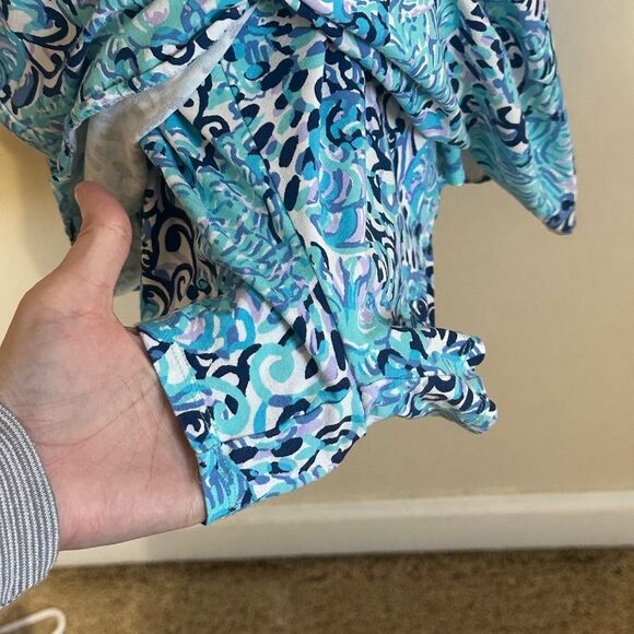 Lilly Pulitzer light Aqua Spritz Alessa romper - Picture 7 of 9